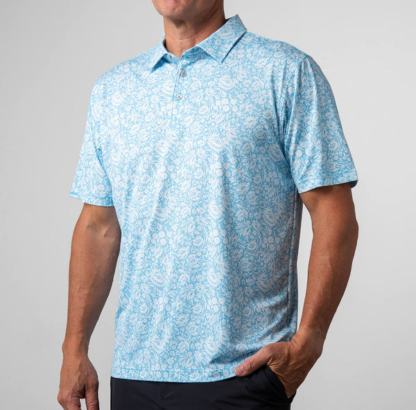 Printed Palomar Performance Polo - LINKSOUL
