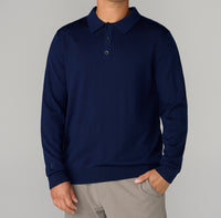 Reserve Merino Wool Polo-Sweater