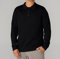 Reserve Merino Wool Polo-Sweater
