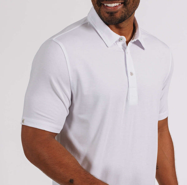 ERECTRICGOLF FIVEBUTTONS POLO WHITE Lサイズ ERECTRICGOLF FIVEBUTTONS POLO WHITE Lサイズ