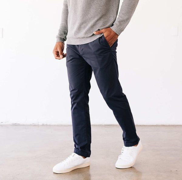 パンツ BROCHURE 1P CHINO NAVY L Classic Chino Pants Navy | UNTUCKit