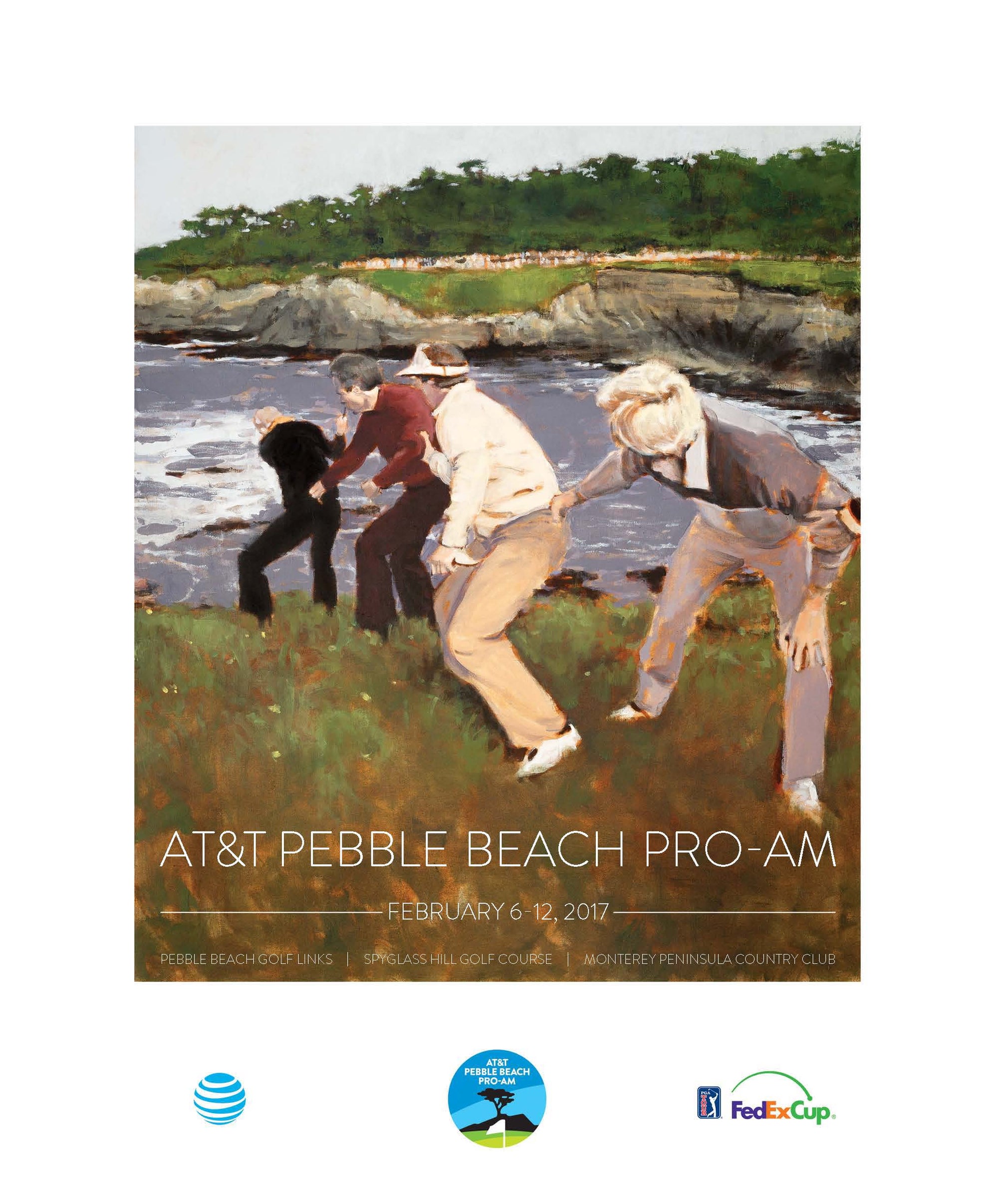 2017 AT&T Pebble Beach Pro-Am Poster Art Celebrates One of Golf's Greatest Moments