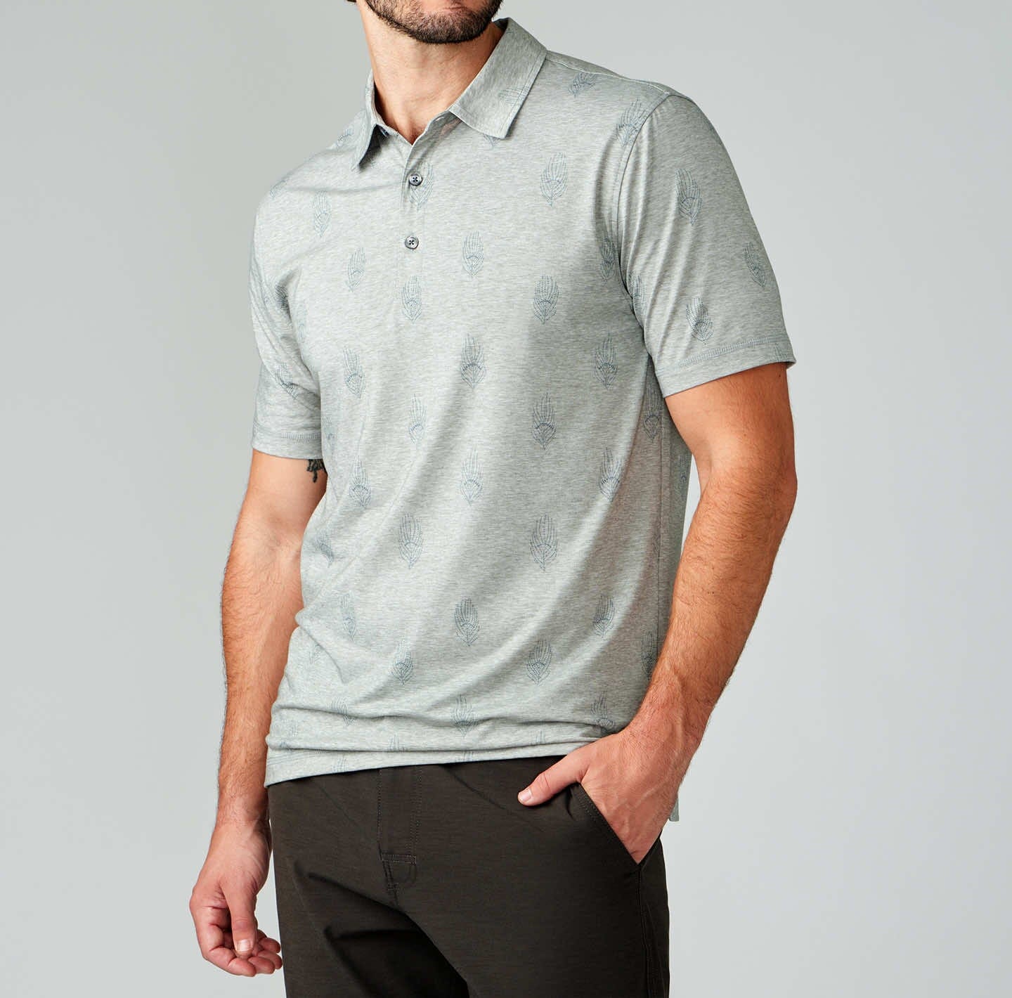 Printed Delray Polo