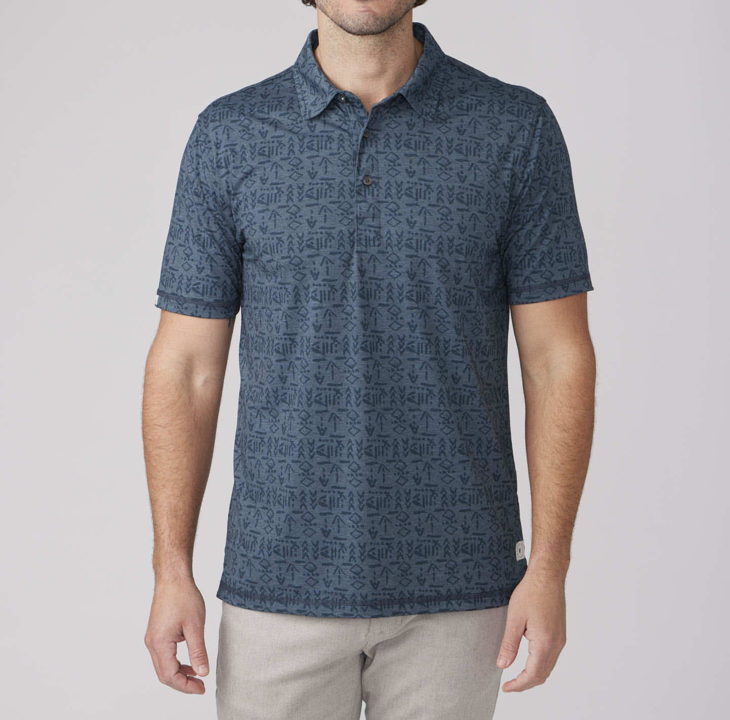 Printed Delray Polo