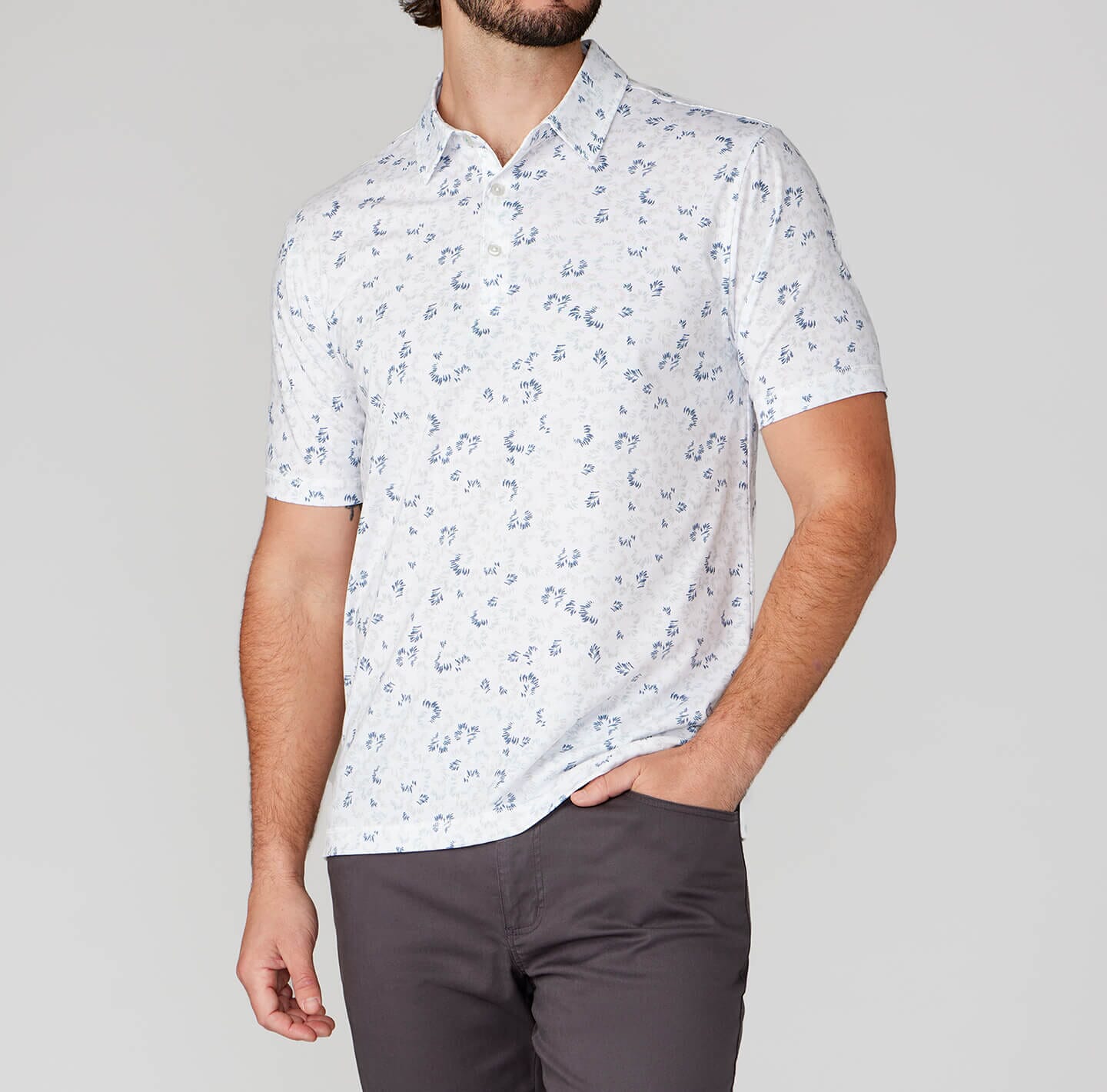 Printed Delray Polo