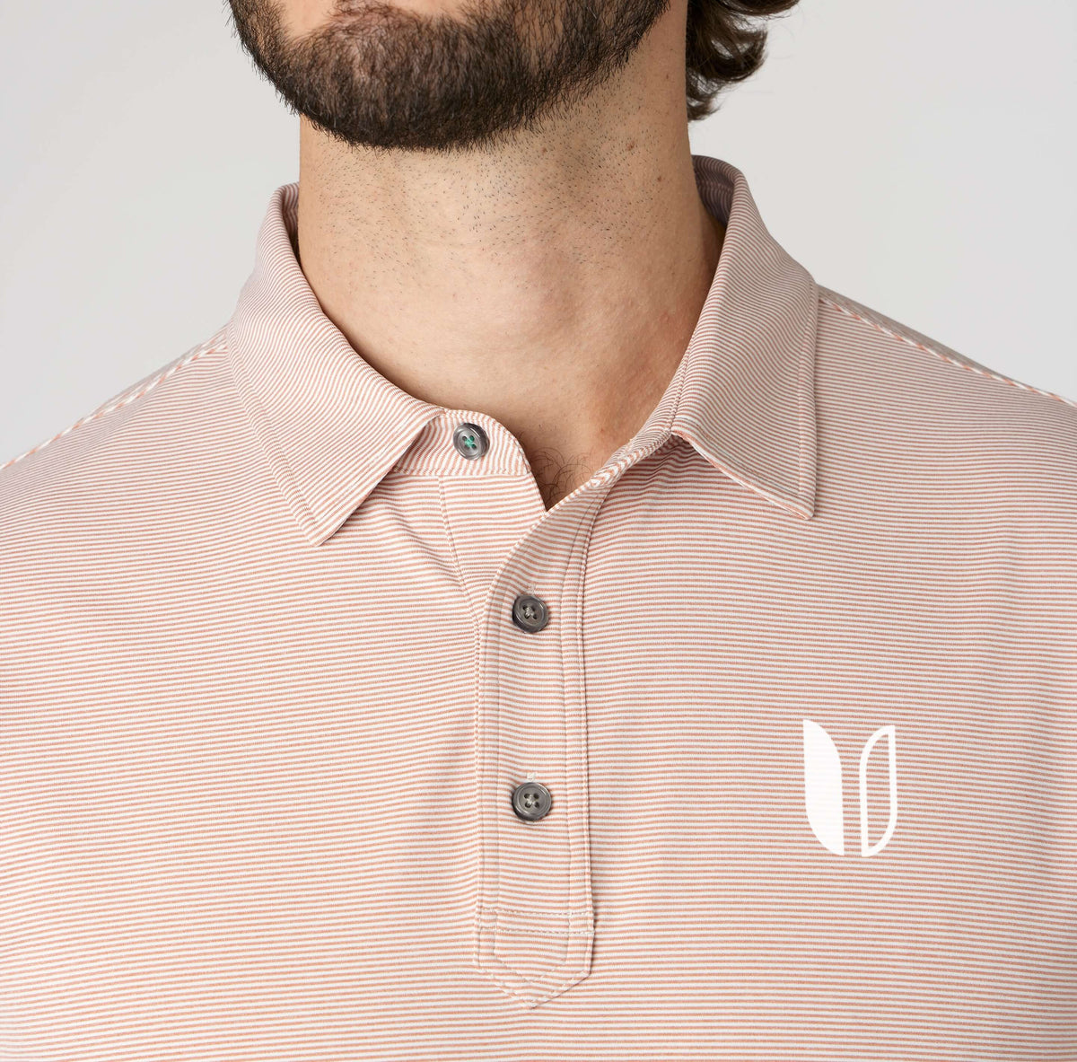 Tour Logo Monterey Microstripe Performance Polo