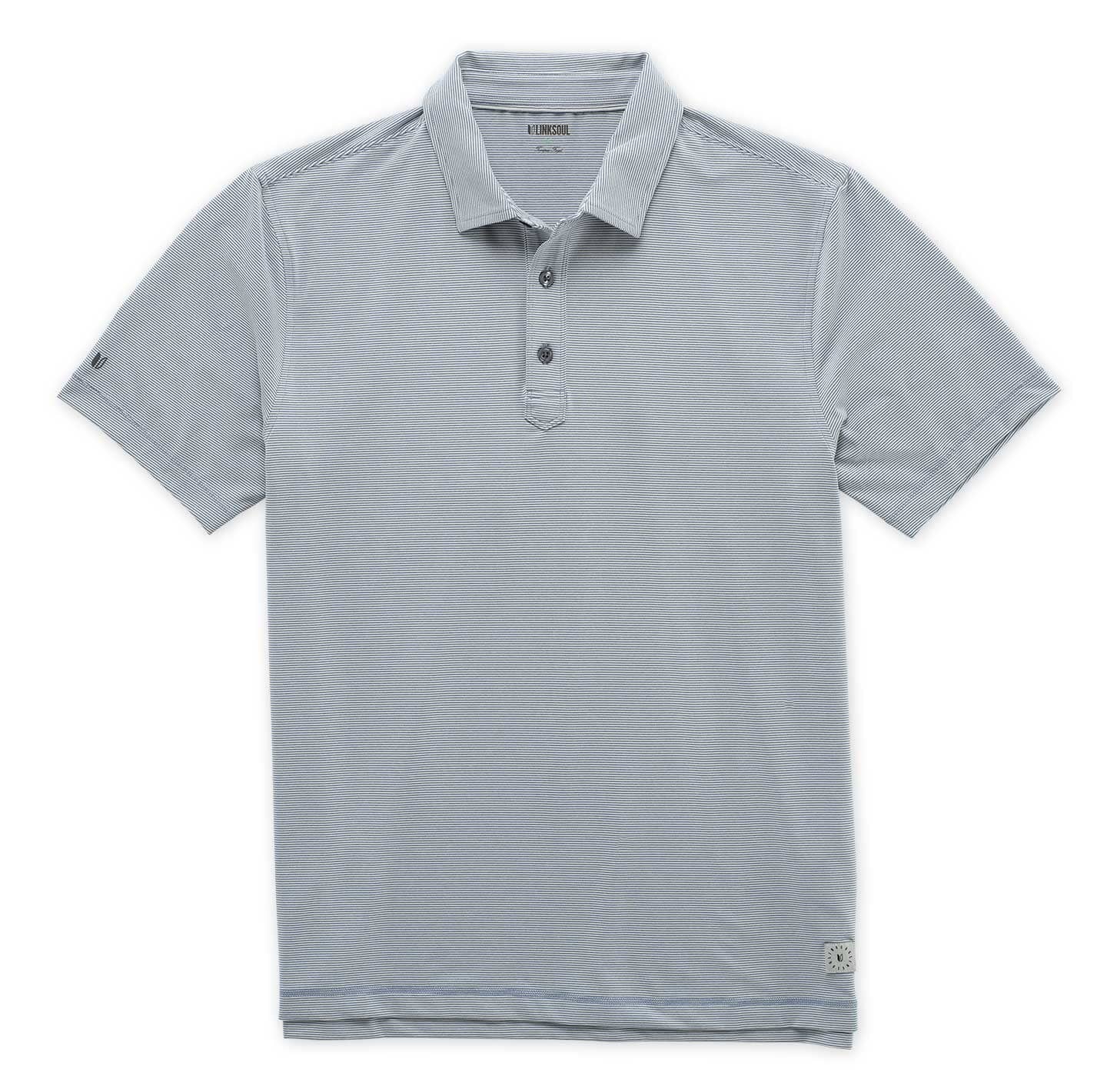 Monterey Microstripe Performance Polo - LINKSOUL