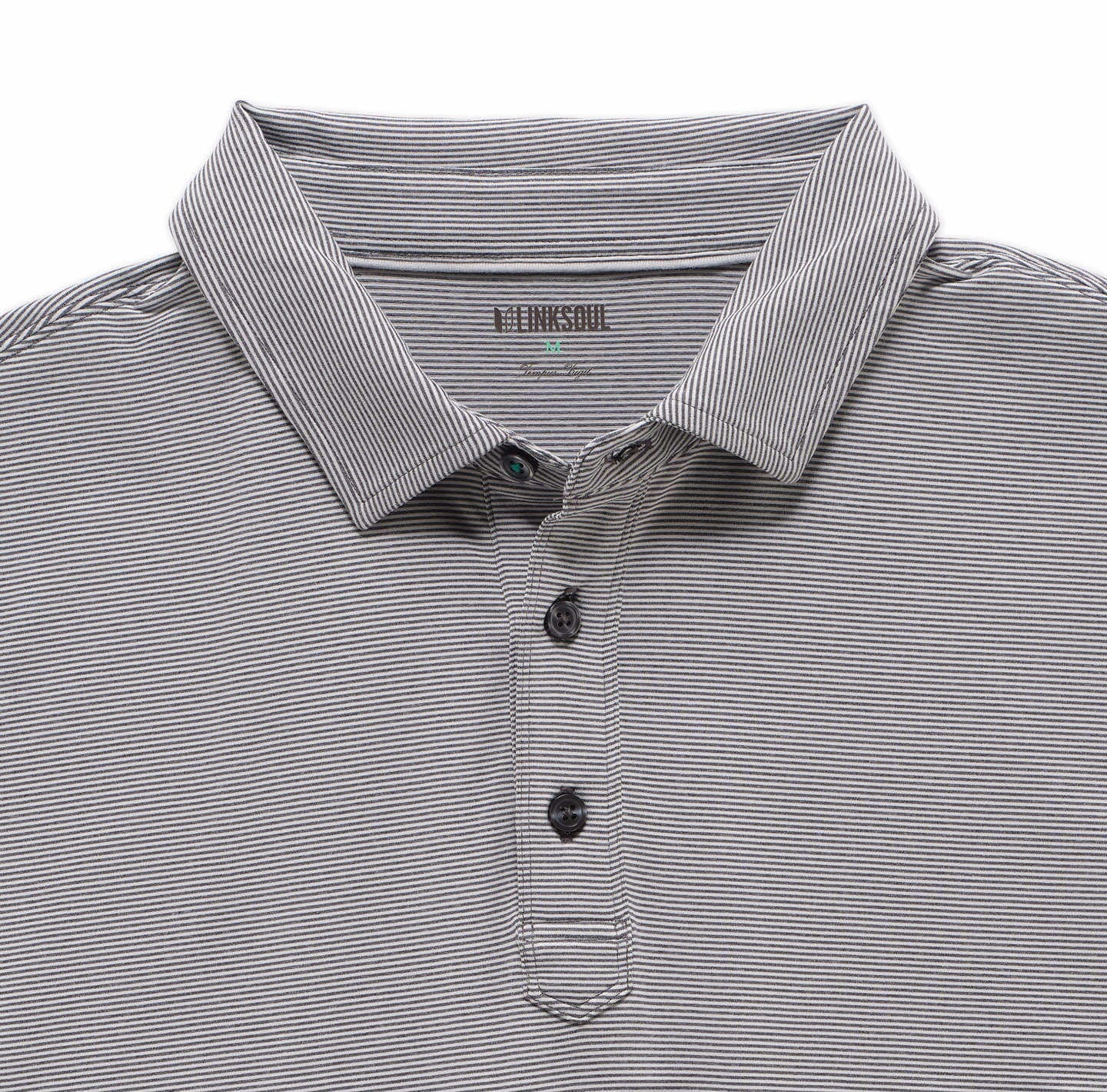 Men's Banded Bottom Polo Retro Shirt Gray Micro Fiber D'Accord 6441