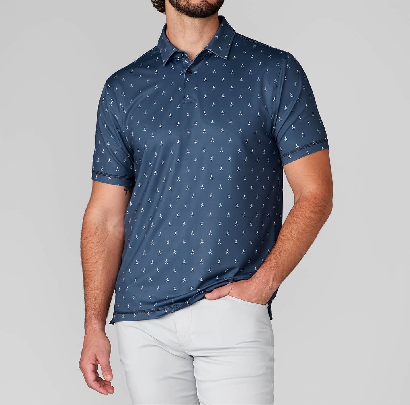 Printed Drysdale Performance Polo