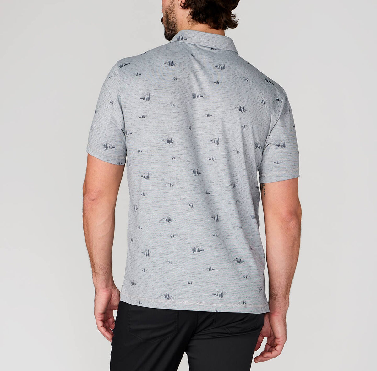 Printed Drysdale Performance Polo