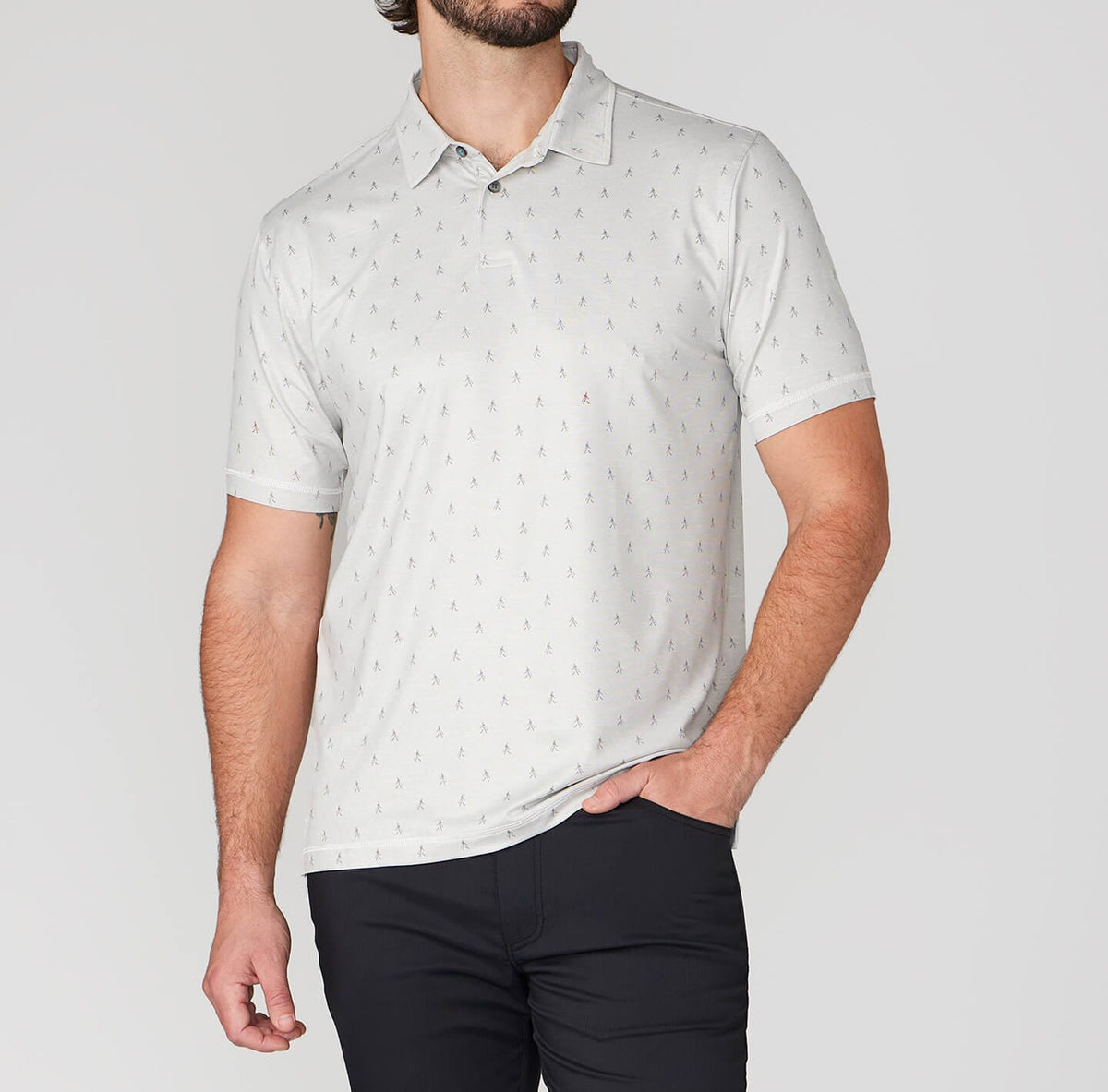 Printed Drysdale Performance Polo