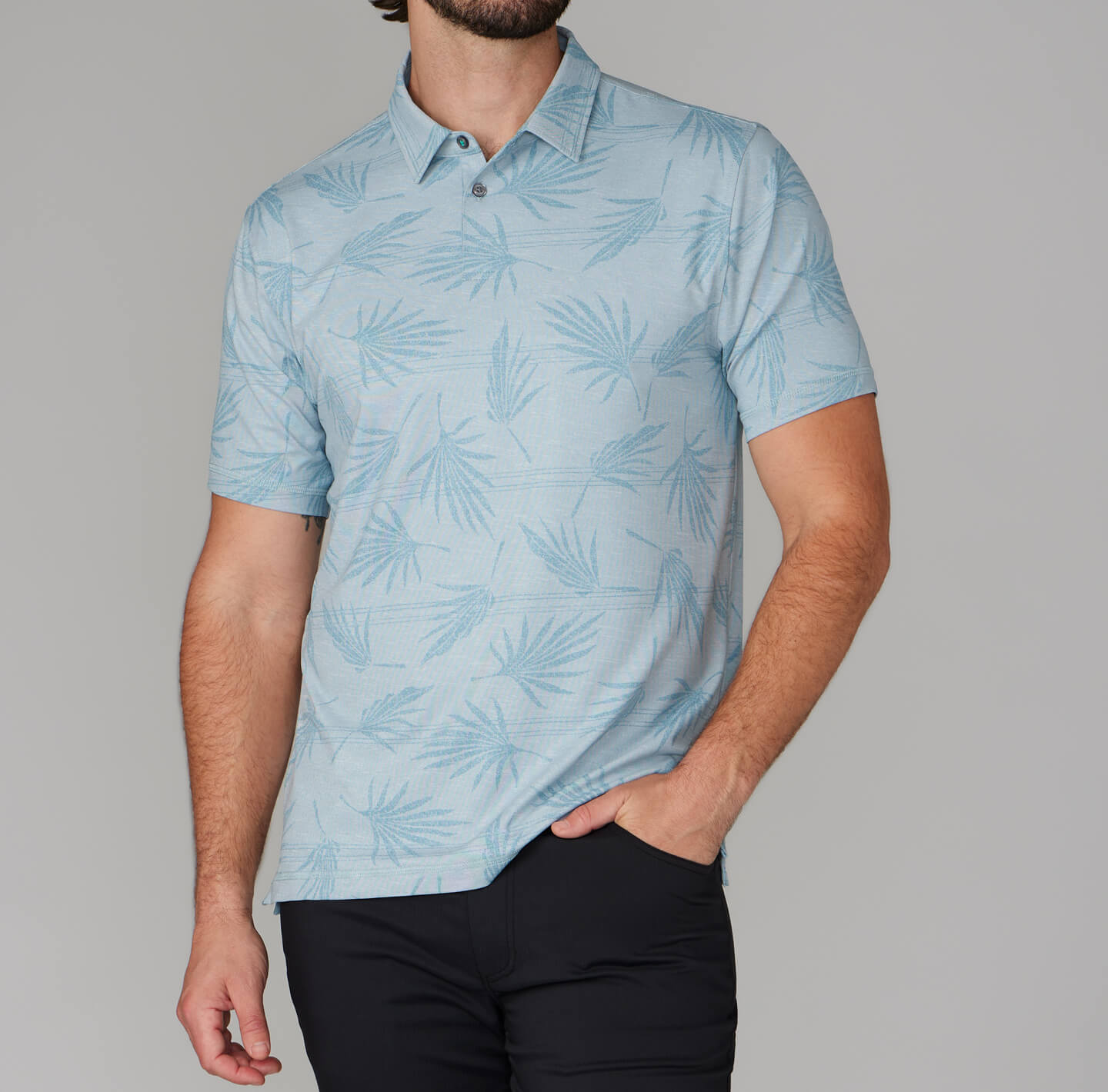 Printed Drysdale Performance Polo