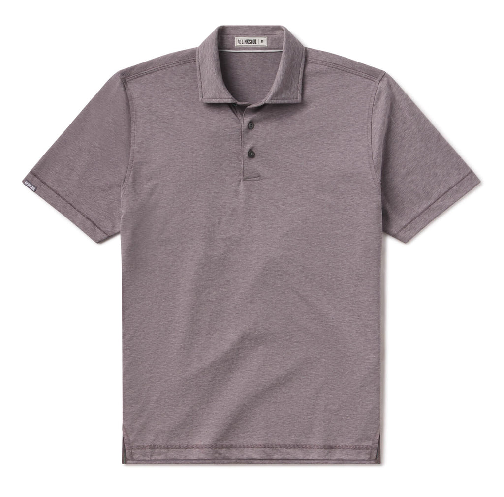 Solana Pima Cotton Polo | Nomad Heather | LINKSOUL