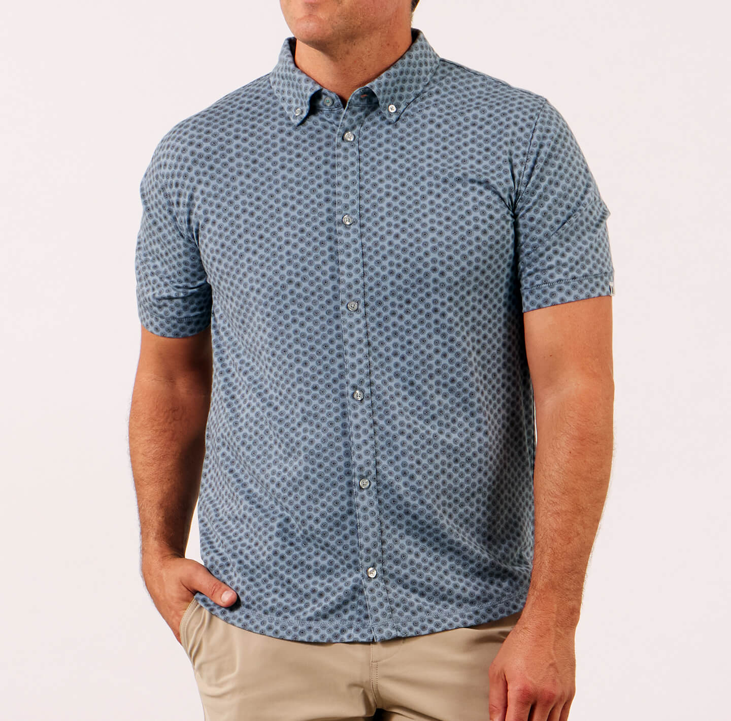 MATELASSE OPEN COLLAR SHIRT ブルー WASHI OPEN COLLAR SHIRT | フルマークスストア-北欧アウトドア