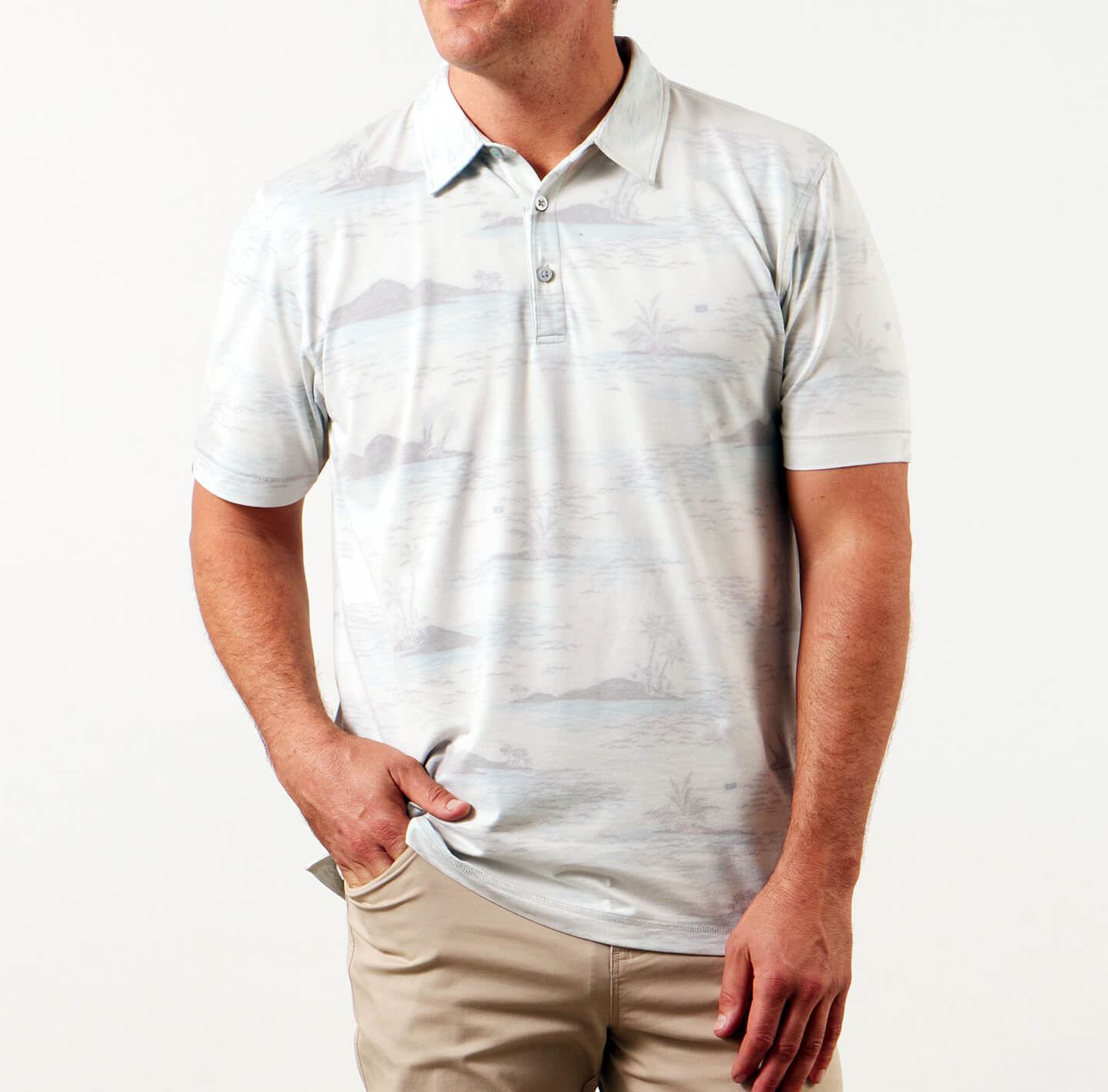 Printed Tremont Polo