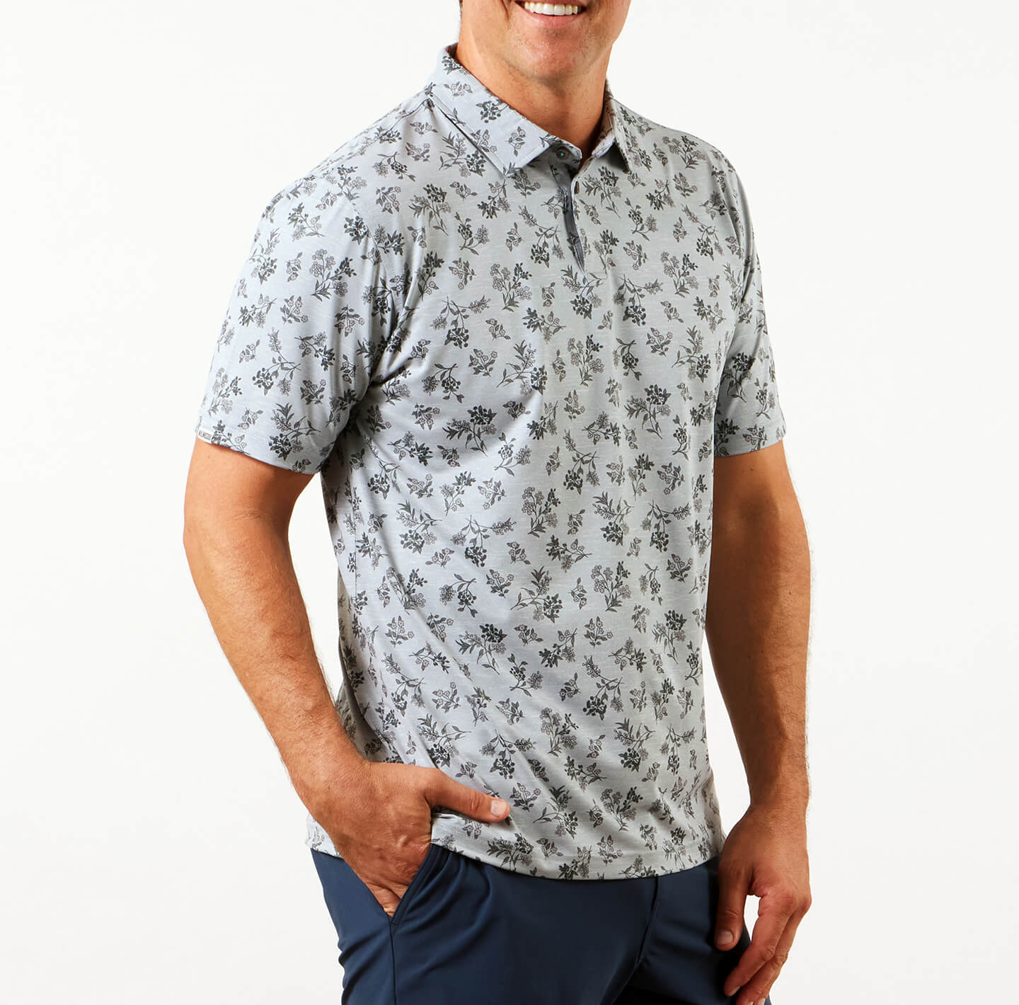 Printed Palomar Performance Polo