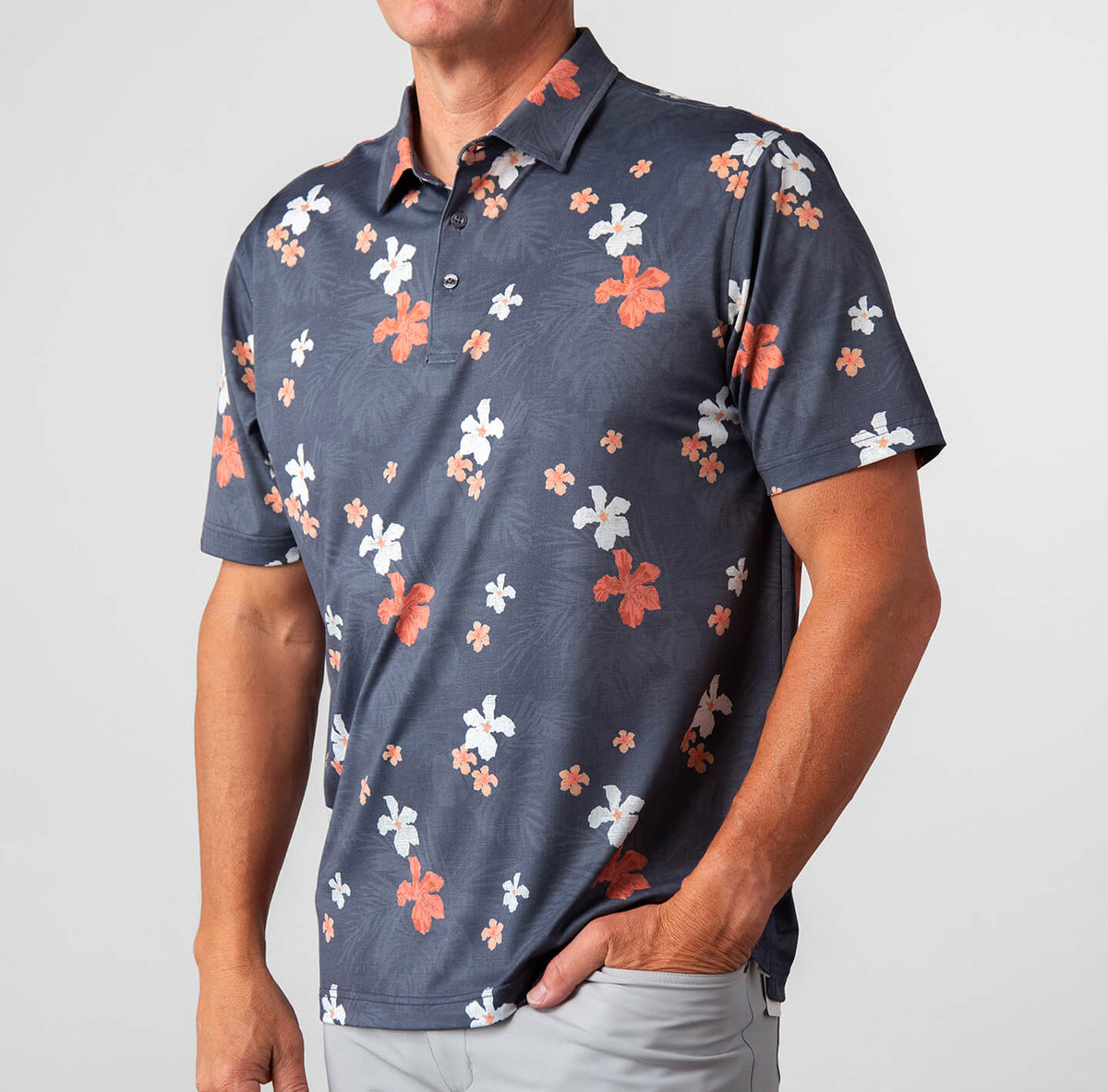 Printed Palomar Performance Polo - LINKSOUL