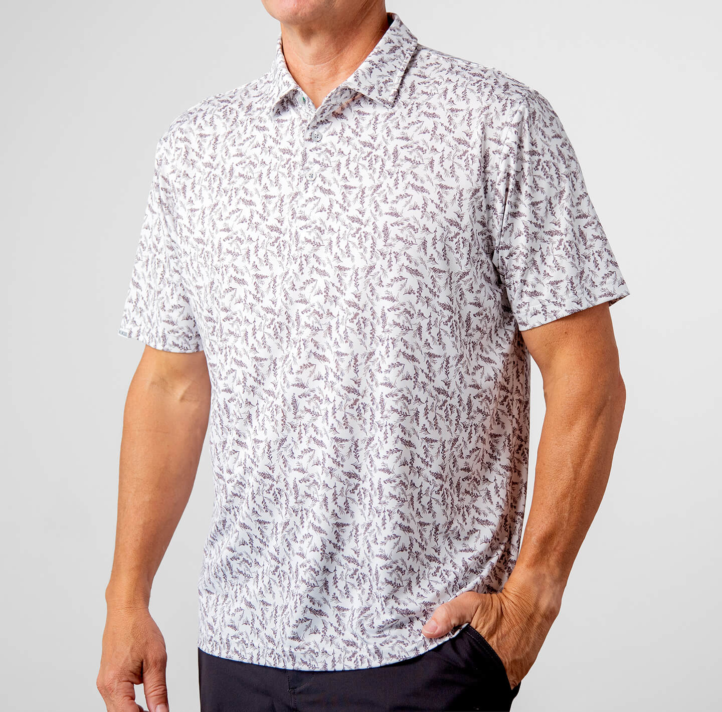 Printed Palomar Performance Polo
