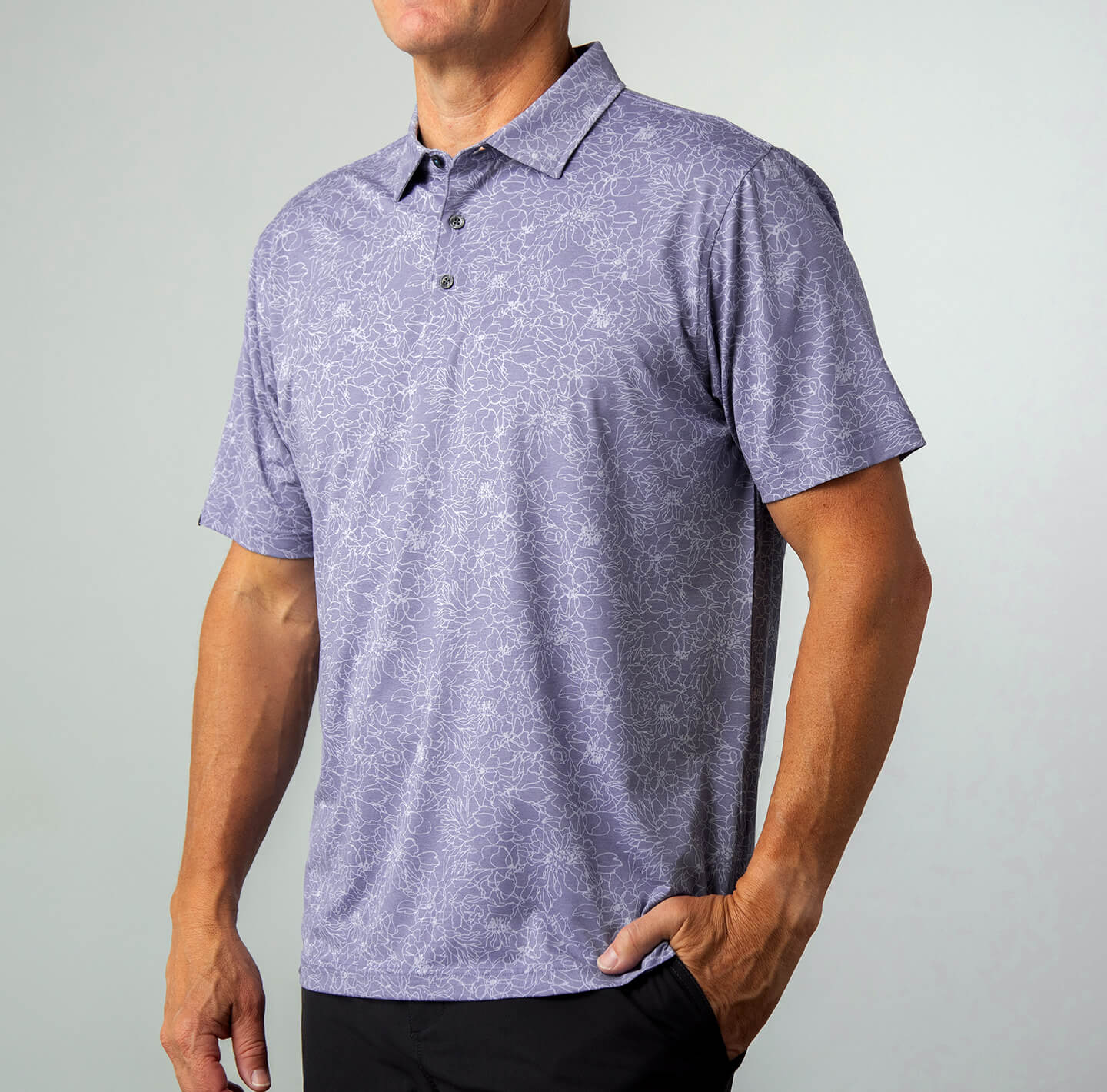Printed Palomar Performance Polo