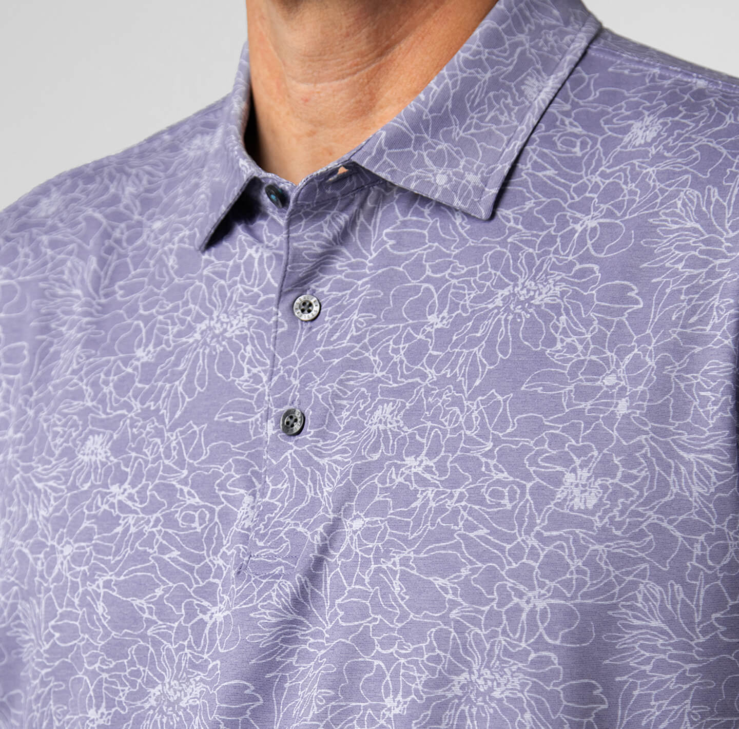 Printed Palomar Performance Polo