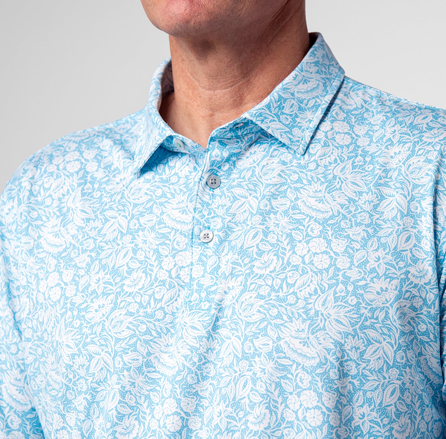 Printed Palomar Performance Polo