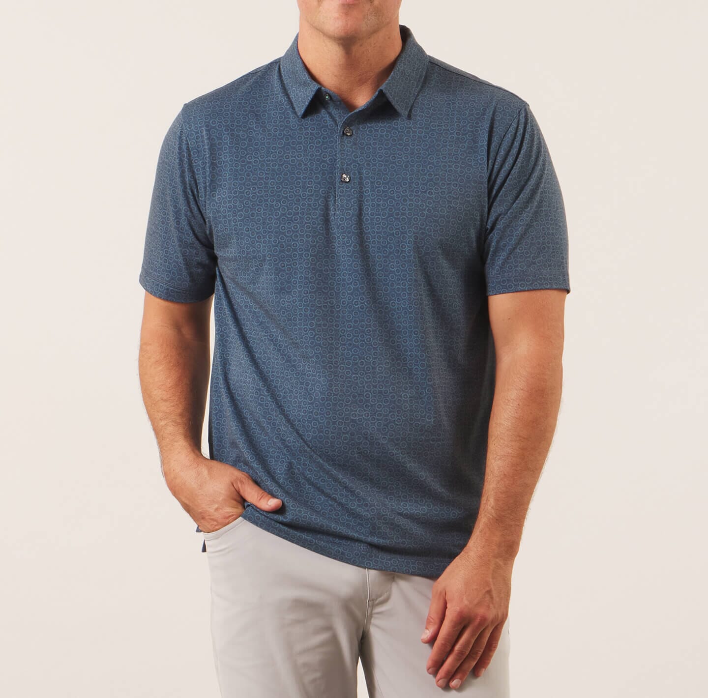 Printed Palomar Performance Polo