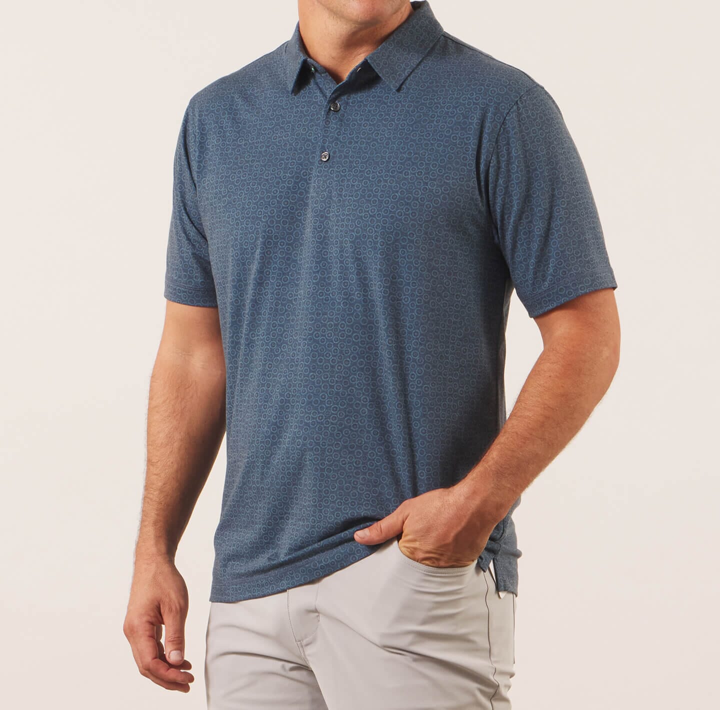 Printed Palomar Performance Polo