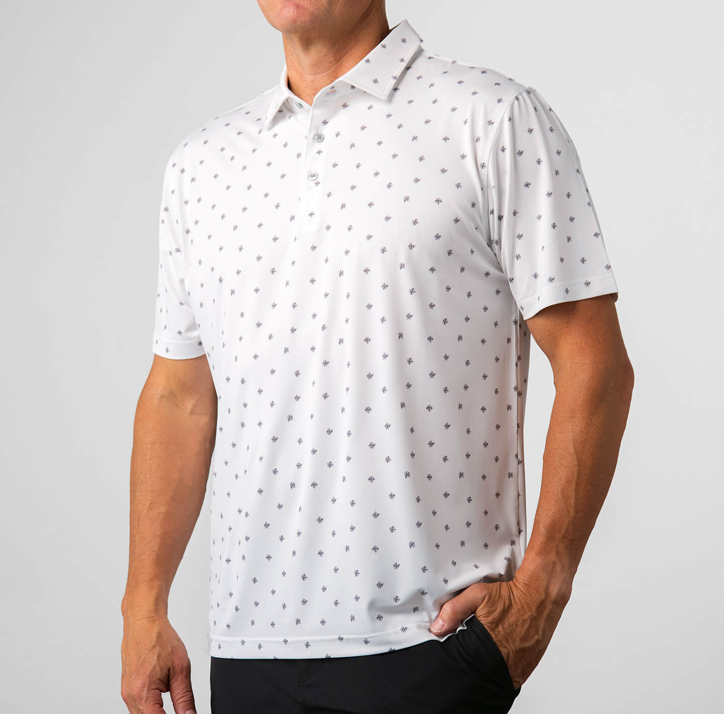 Printed Palomar Performance Polo - LINKSOUL