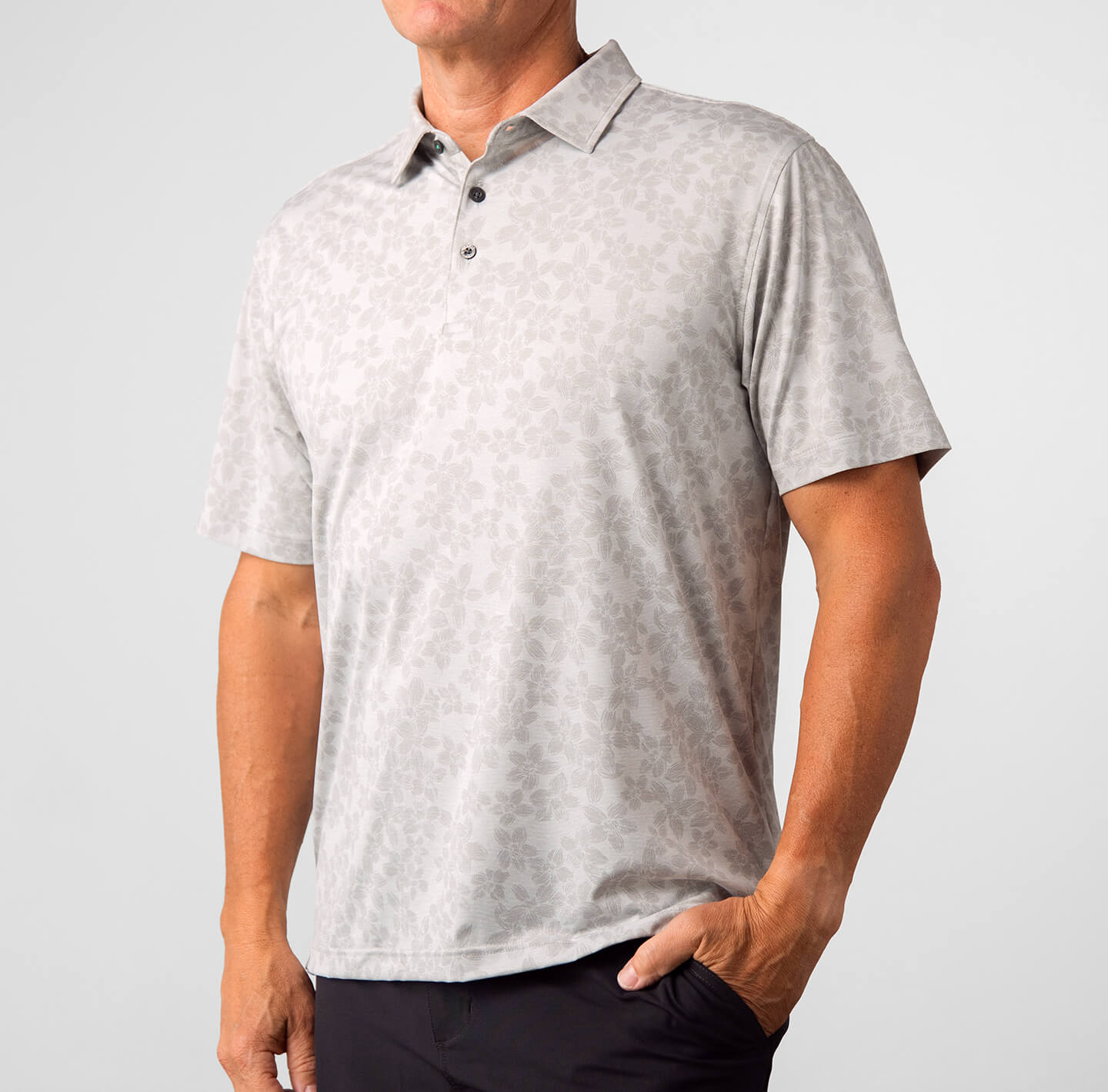 Printed Palomar Performance Polo
