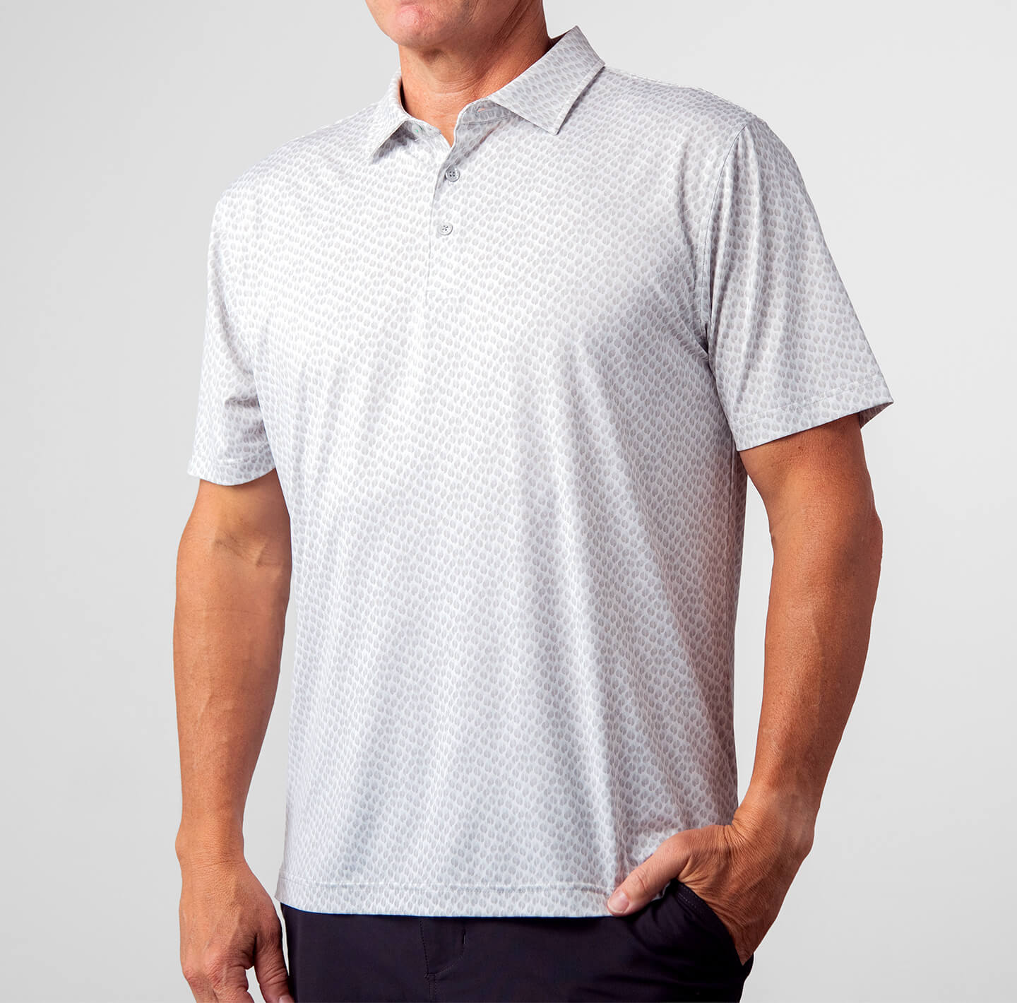 Printed Palomar Performance Polo - LINKSOUL