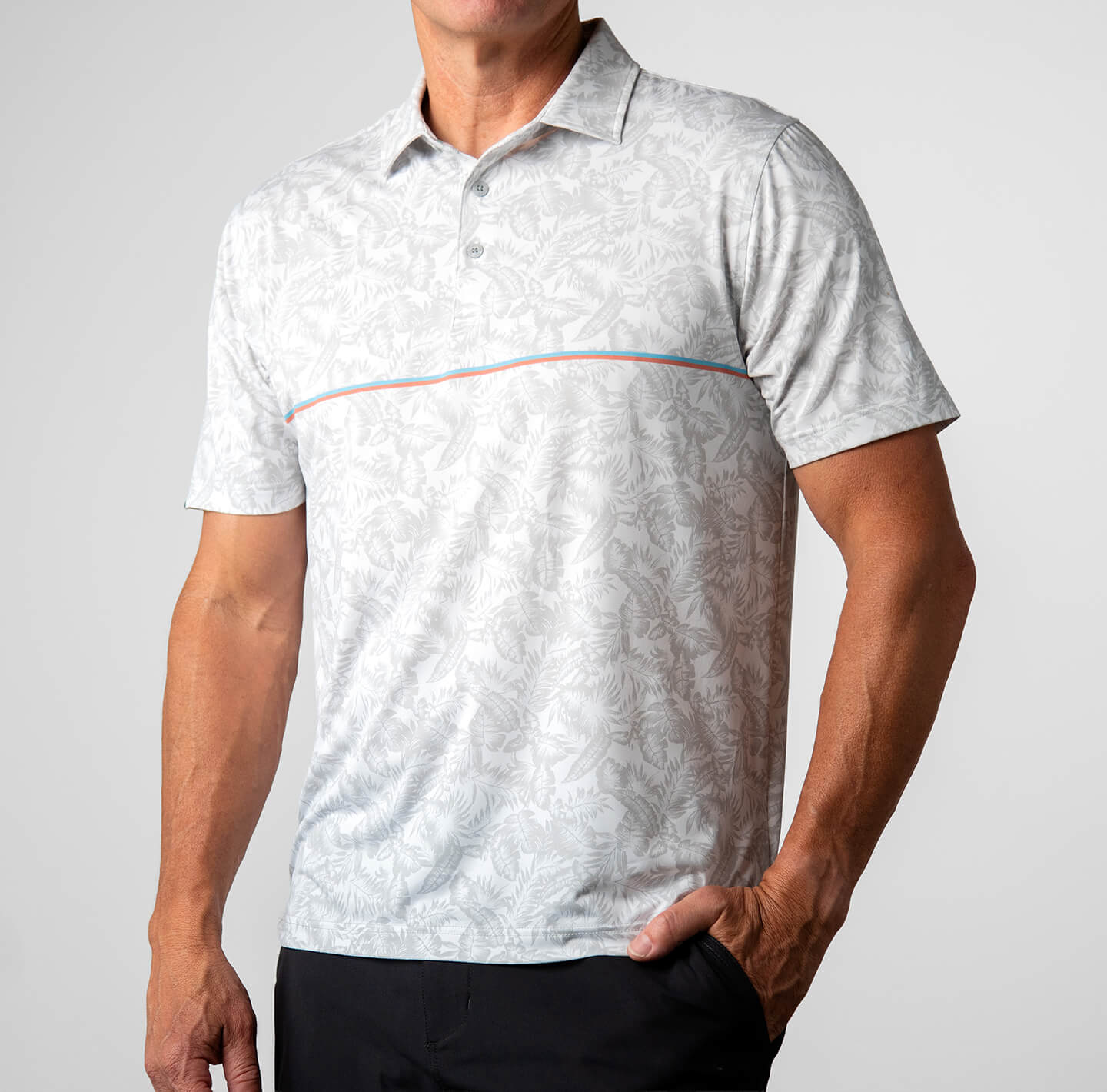 Printed Palomar Performance Polo - LINKSOUL