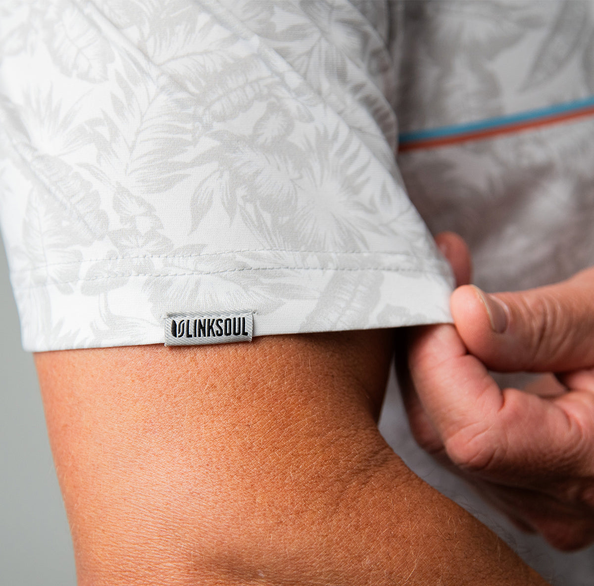 Printed Palomar Performance Polo - LINKSOUL