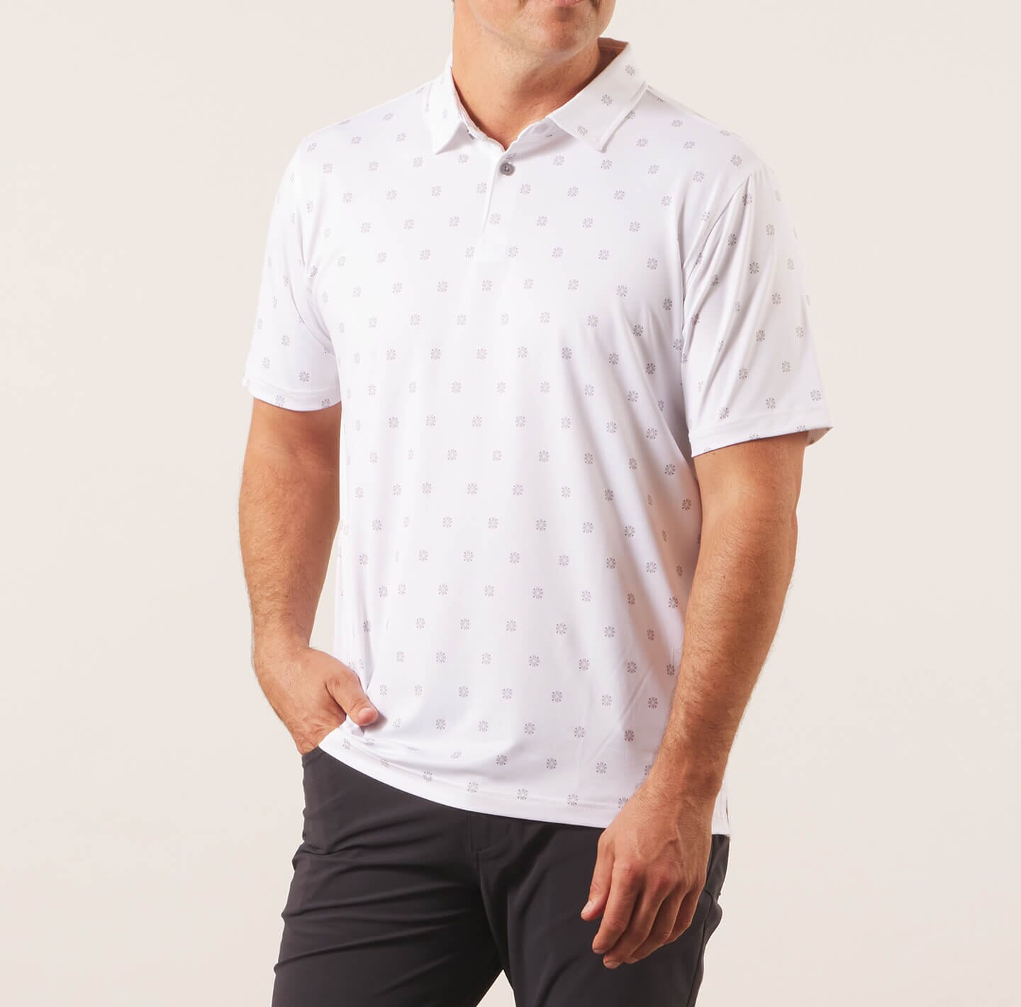 Printed Palomar Performance Polo