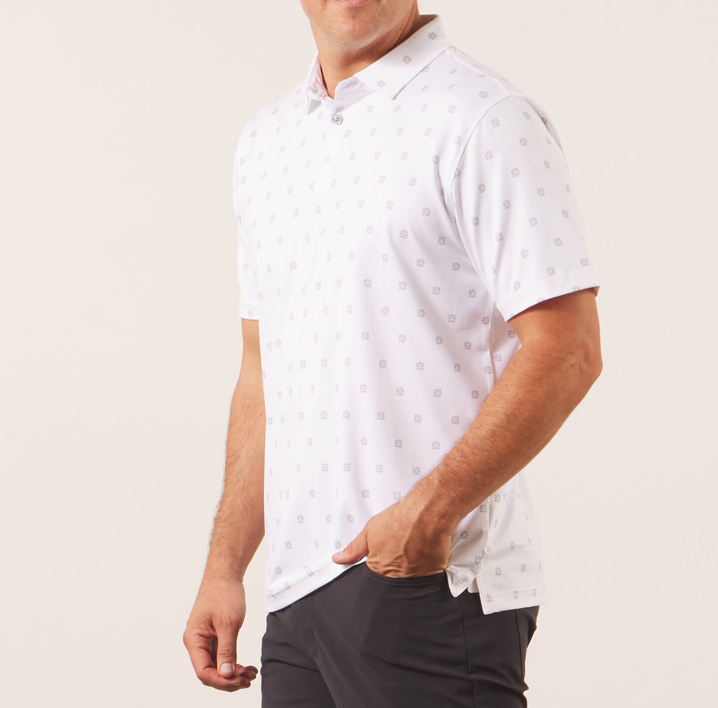 Printed Palomar Performance Polo