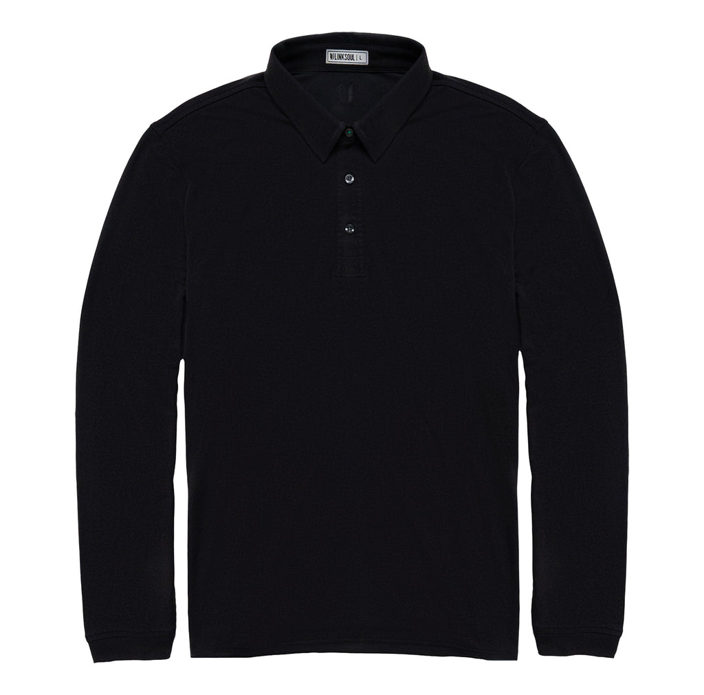 Loma Performance Pique Polo - Long Sleeve - LINKSOUL