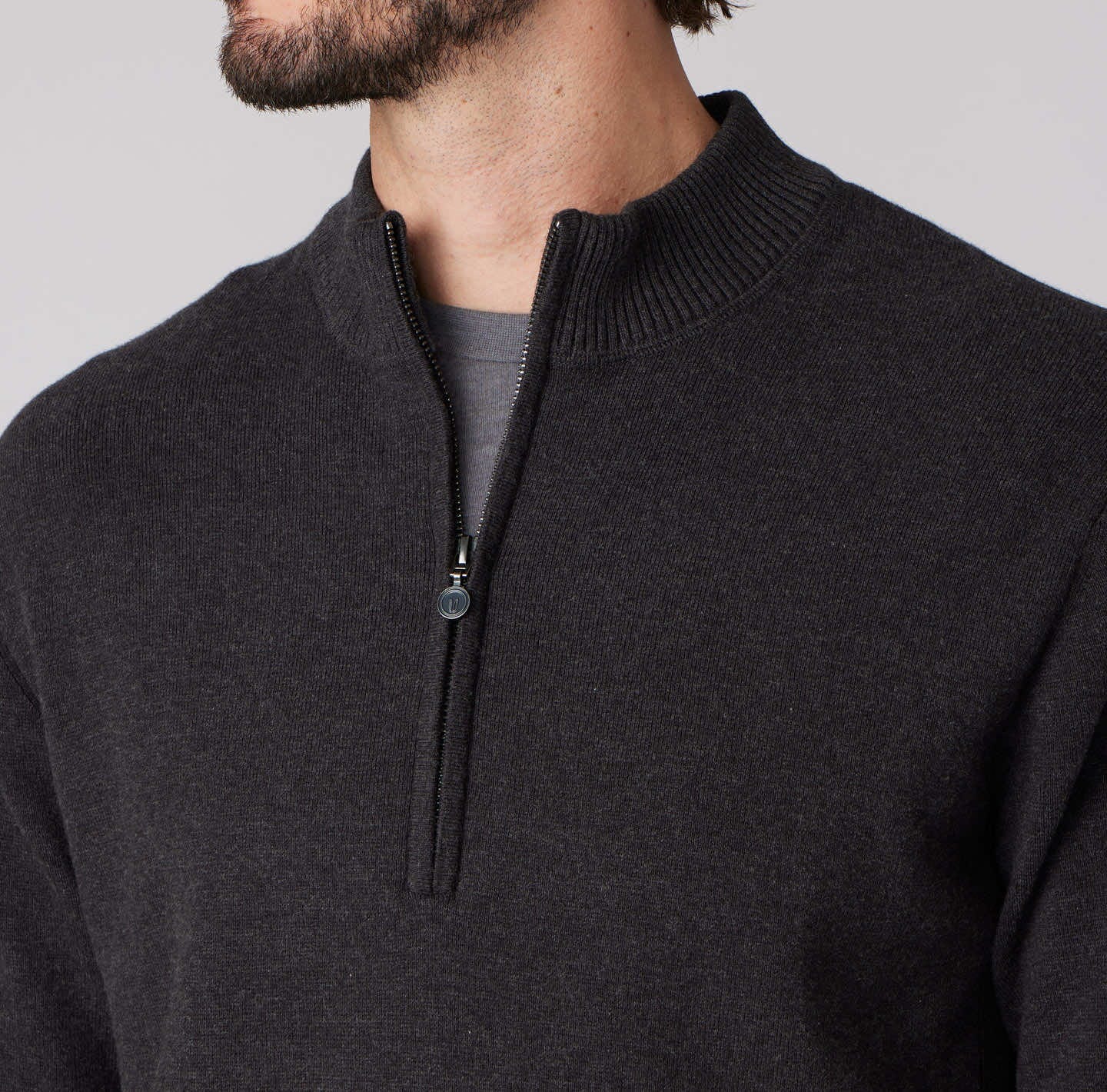 Dark grey clearance quarter zip