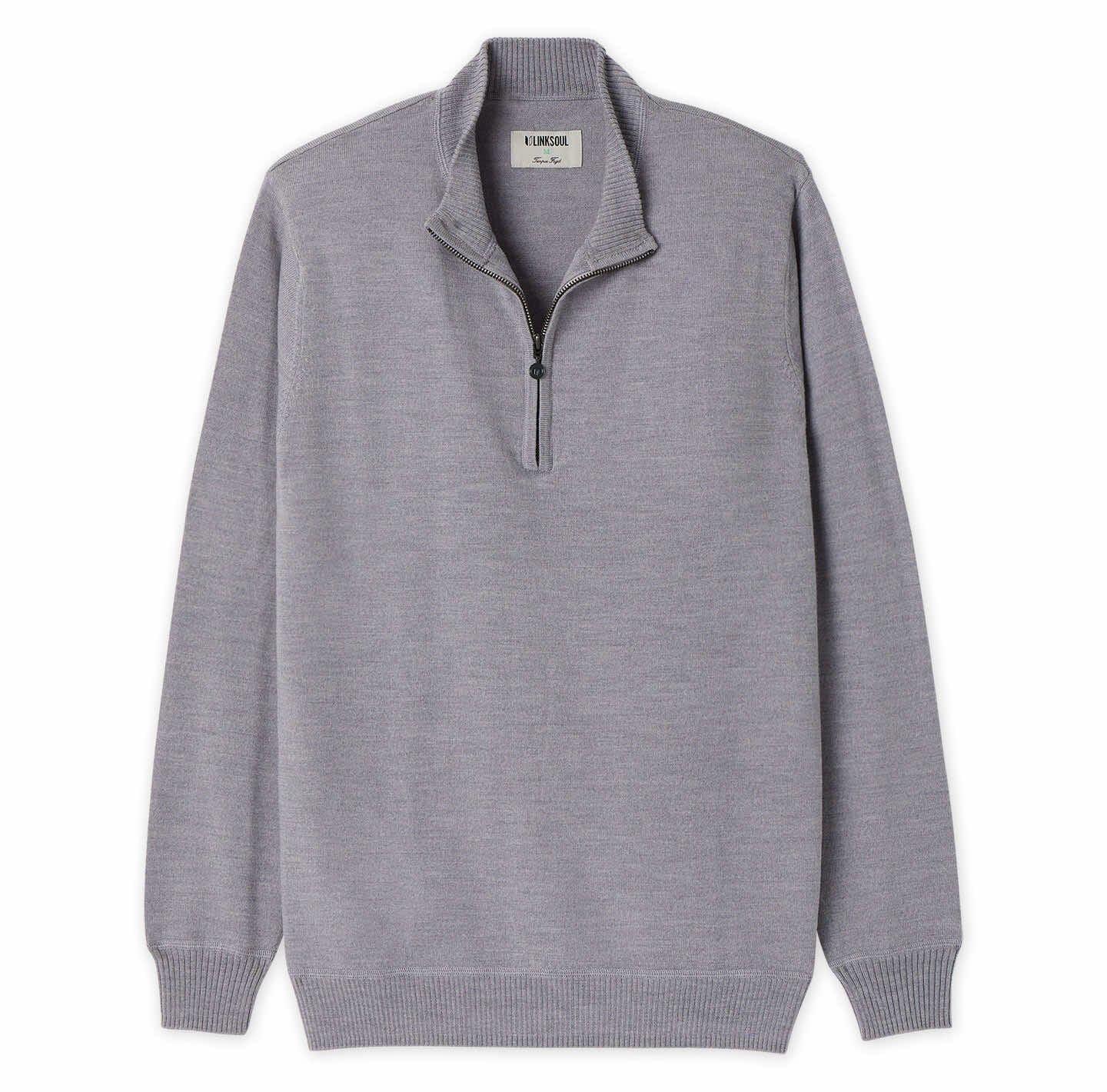 Melbourne Easy-Care Merino Quarter-Zip - LINKSOUL