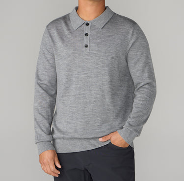 Reserve Merino Wool Polo-Sweater