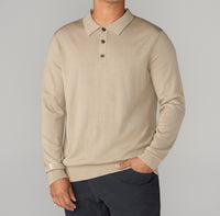 Reserve Merino Wool Polo-Sweater