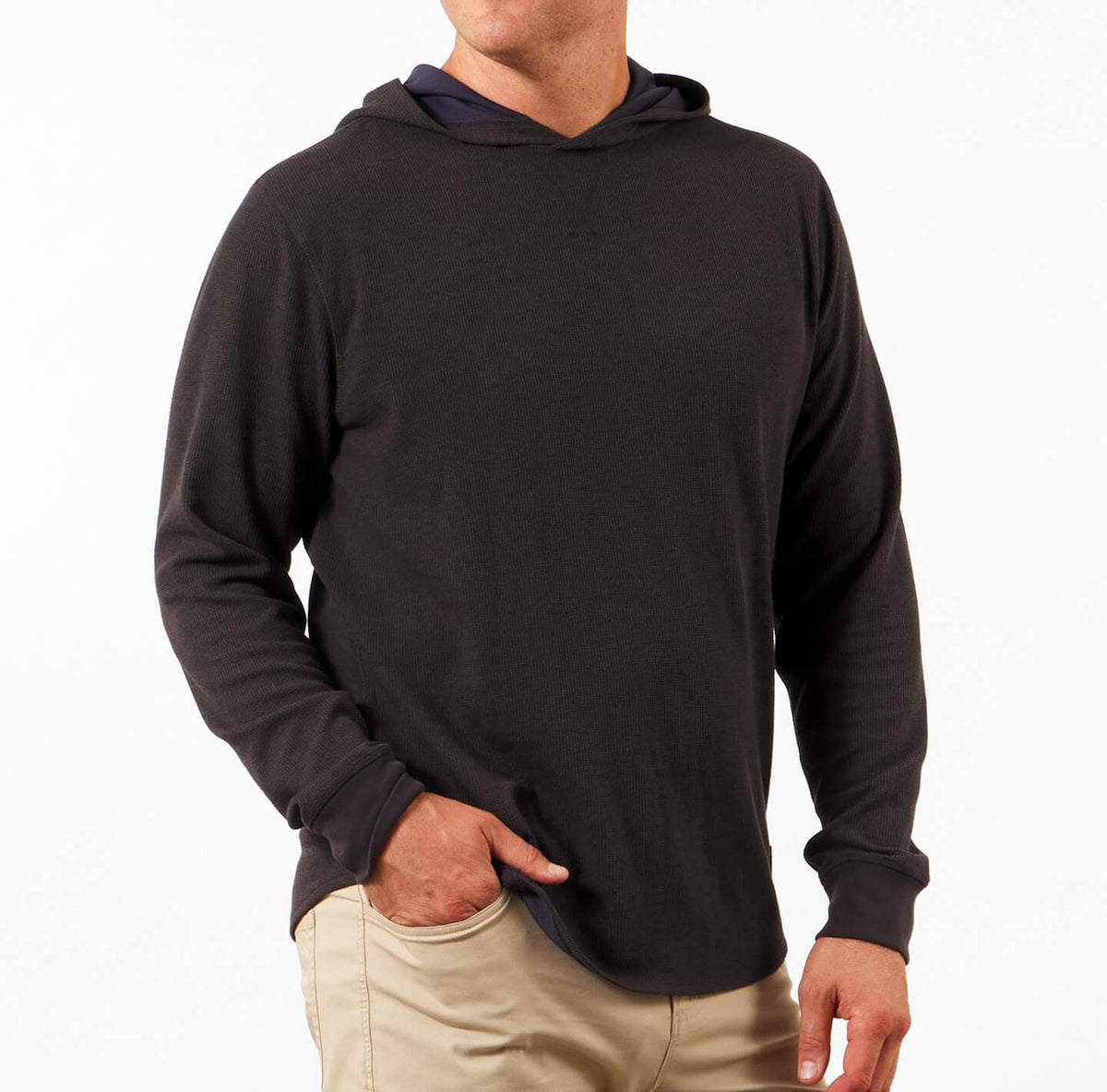 Avalon Waffle Hoodie | Breathable Easy Care Layer - LINKSOUL