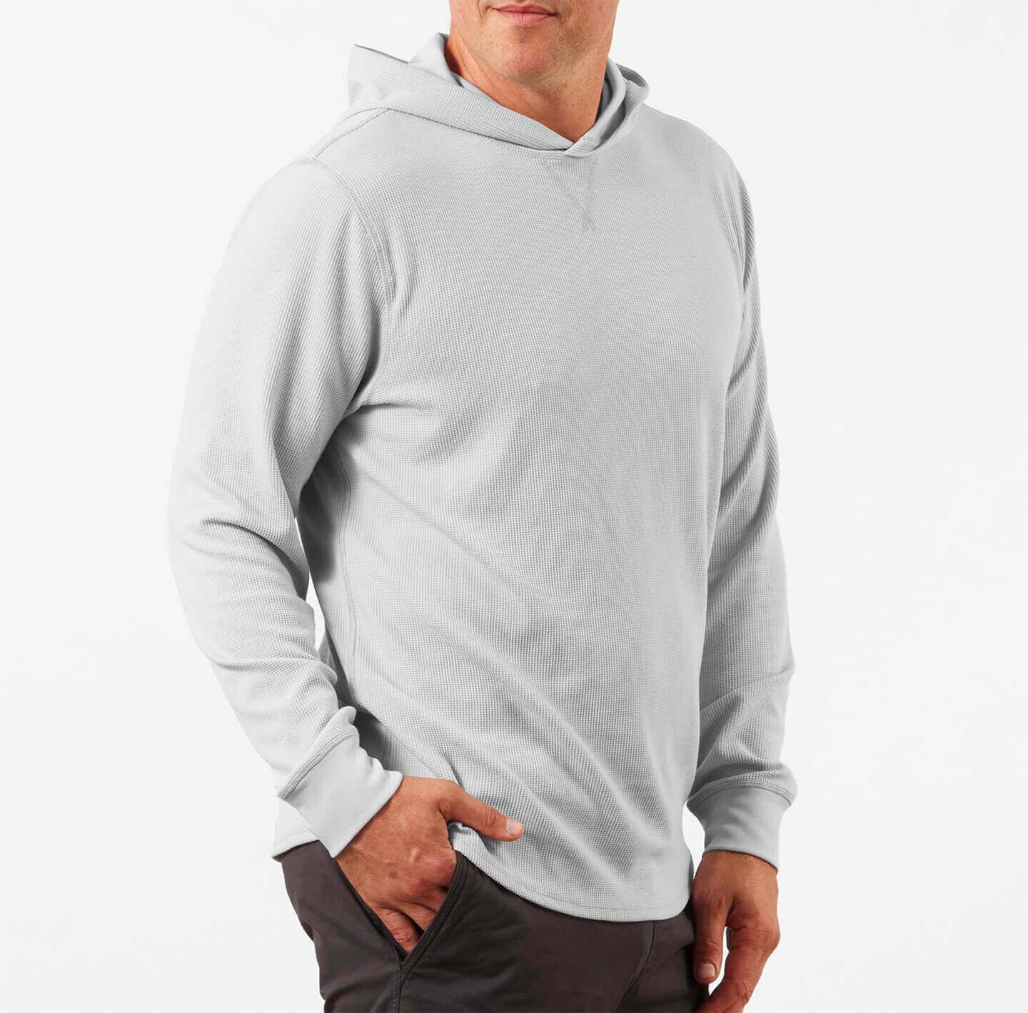 Avalon Waffle Hoodie | Breathable Easy Care Layer - LINKSOUL