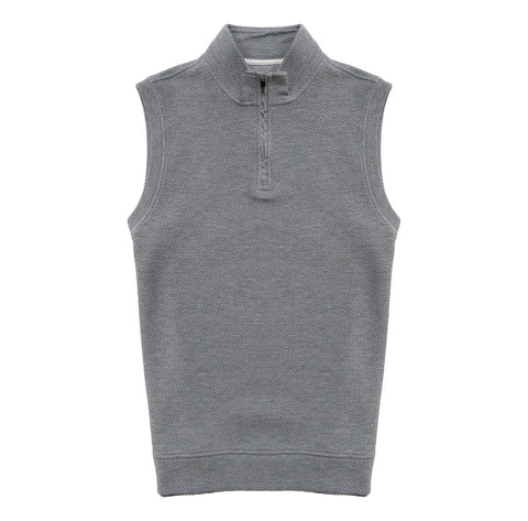 Canyon Jacquard Quarter-Zip Vest - LINKSOUL