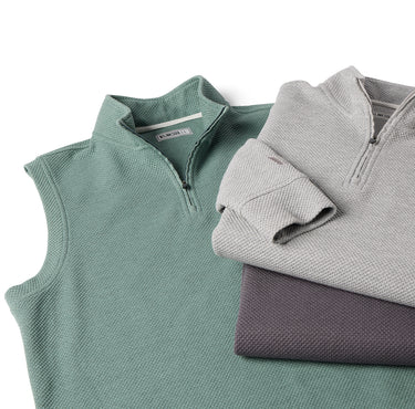 Canyon Jacquard Quarter-Zip Vest