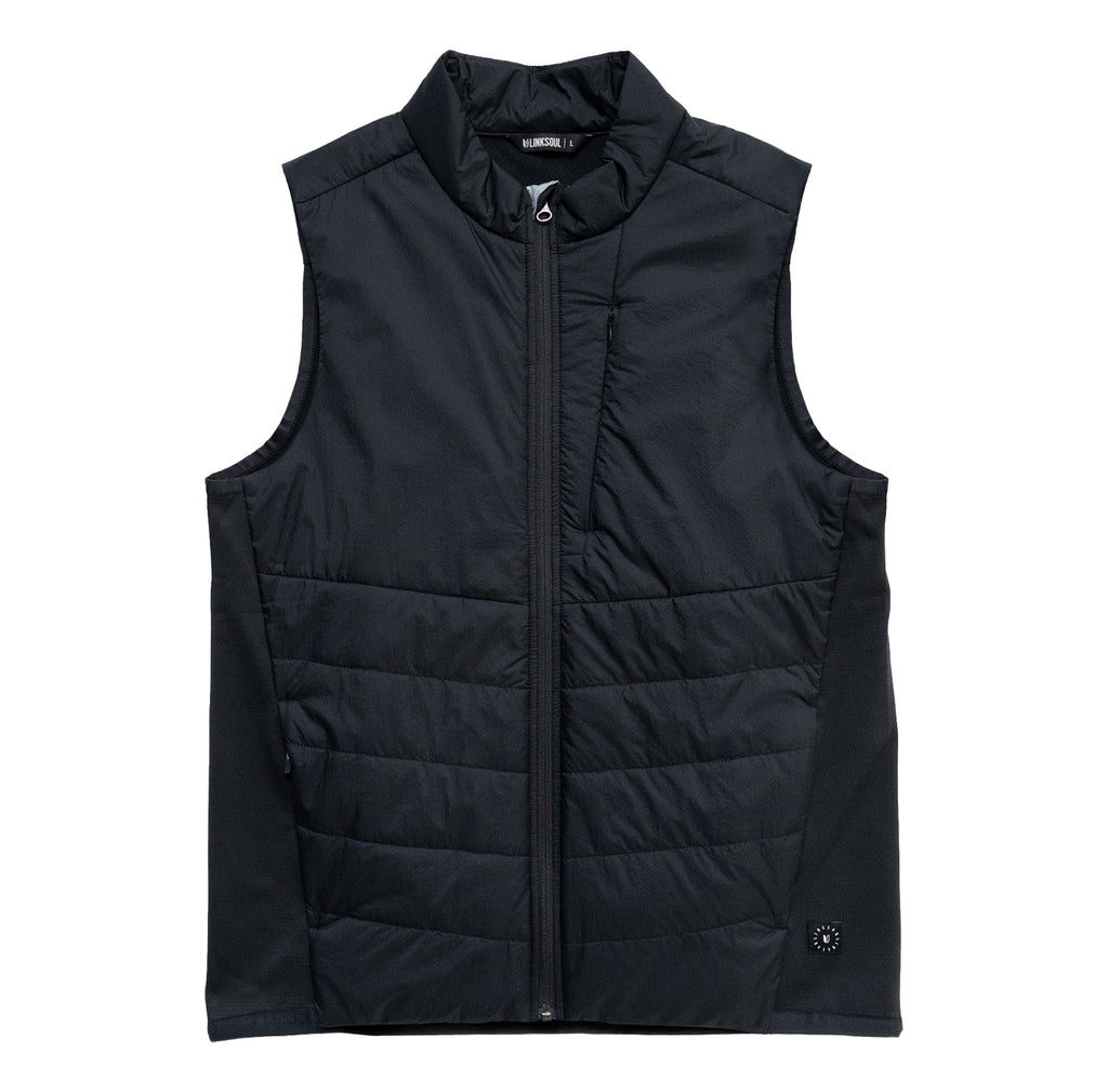 Newport Prima Loft Insulated Vest | True Black | LINKSOUL