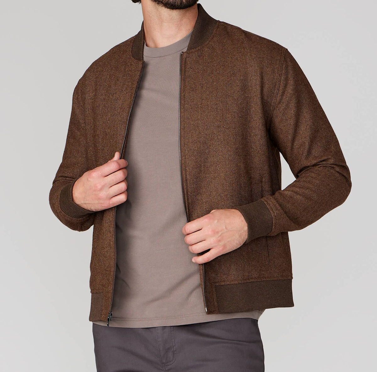 Beams Wool Bomber Jacket