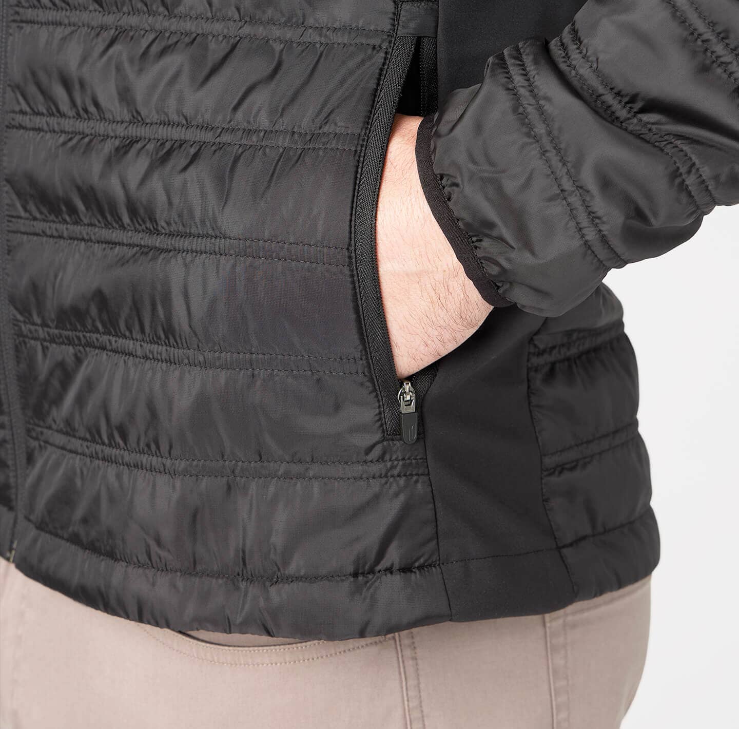 Eaton Packable PrimaLoft Hooded Full Zip Jacket LINKSOUL