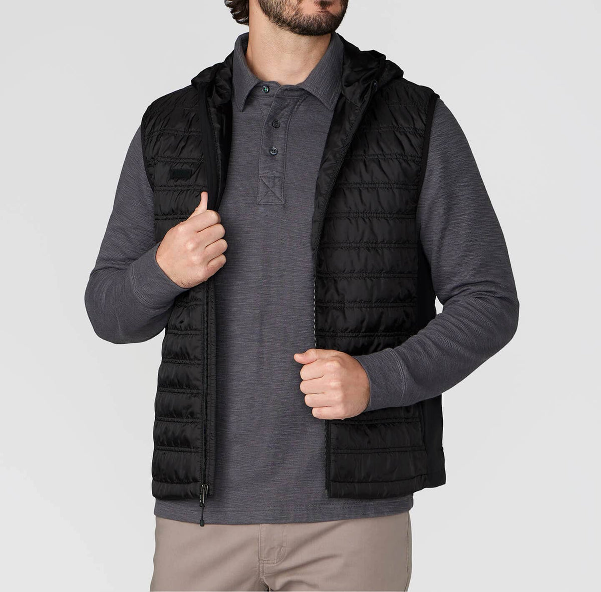 Eaton Packable PrimaLoft Hooded Full-Zip Vest