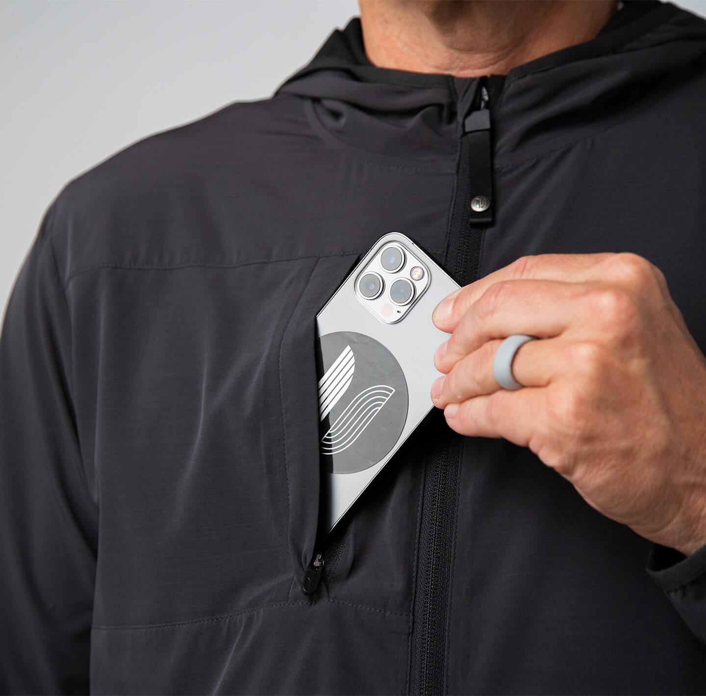 Bodega Hooded Performance Full-Zip Jacket