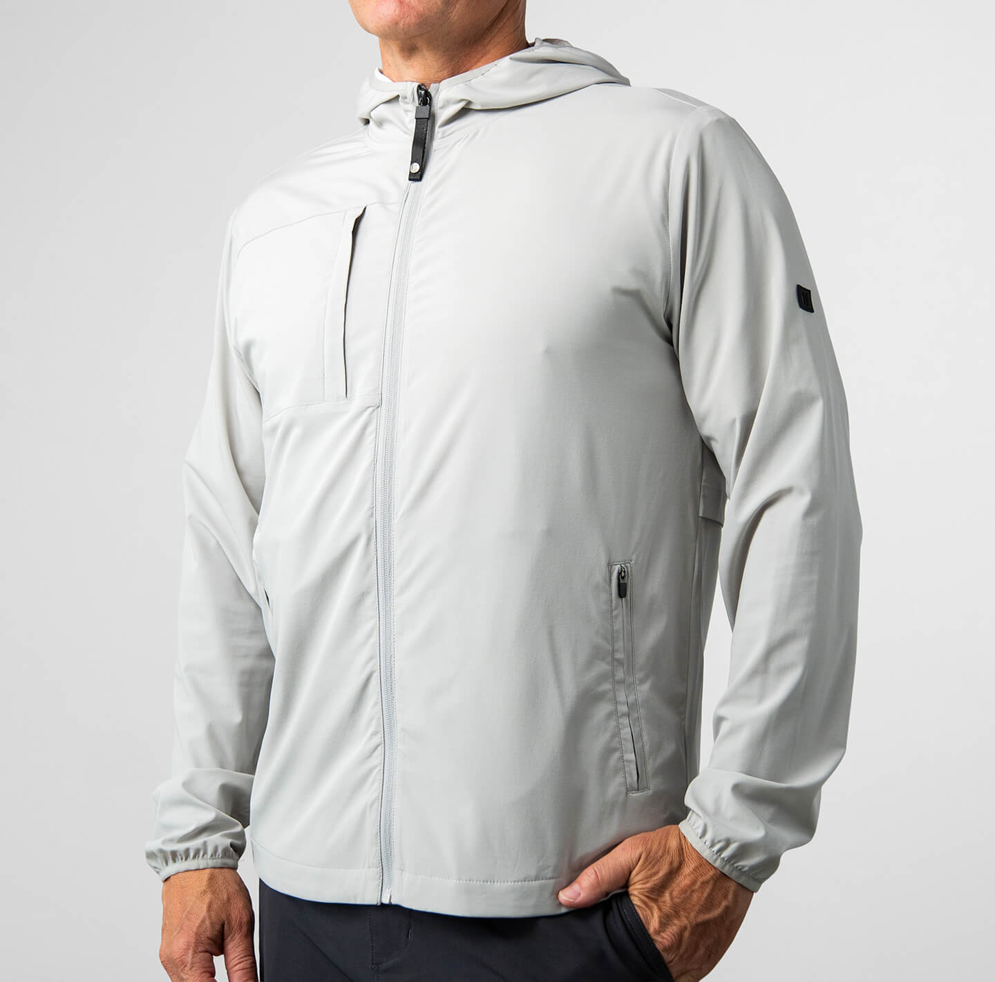 Bodega Hooded Performance Full-Zip Jacket