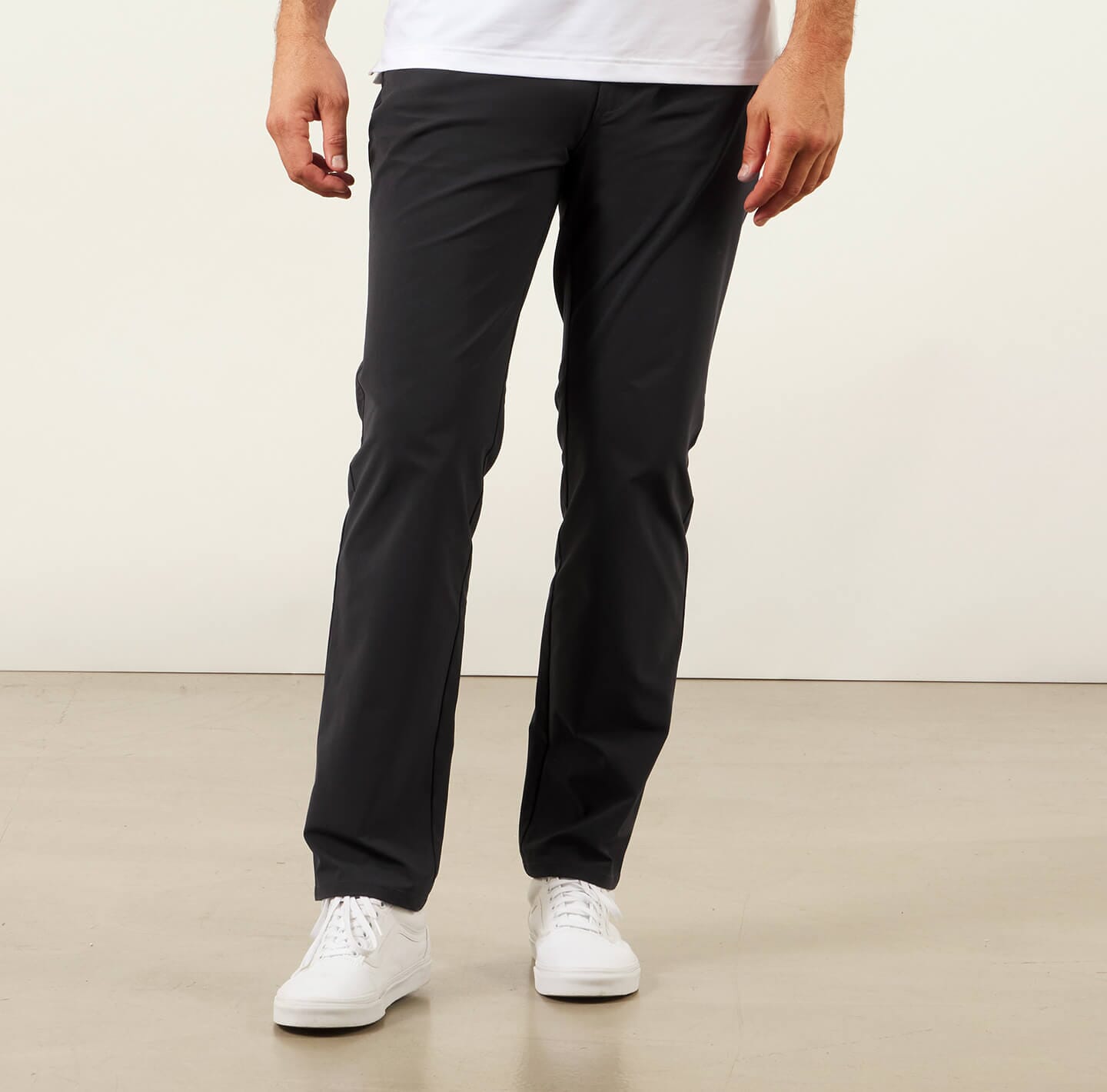 model showing front of the Around The Clock Pants in Black